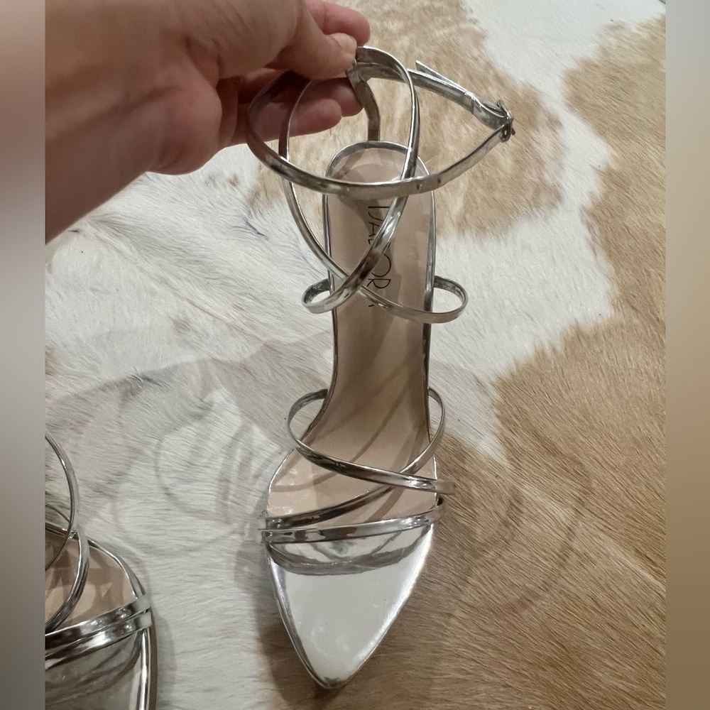 Metallic Silver Heels - Picture 2 of 5